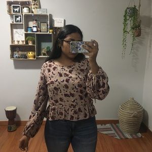 Floral Long Sleeve Blouse